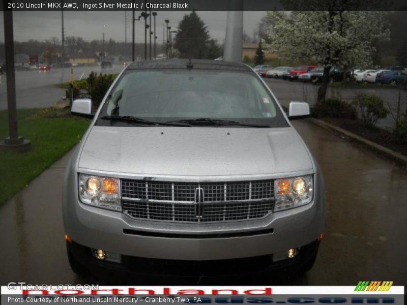 Ingot Silver Metallic / Charcoal Black 2010 Lincoln MKX AWD