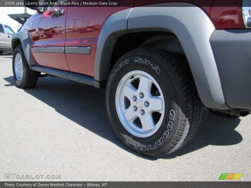 Blaze Red / Medium Slate Gray 2006 Jeep Liberty Sport 4x4
