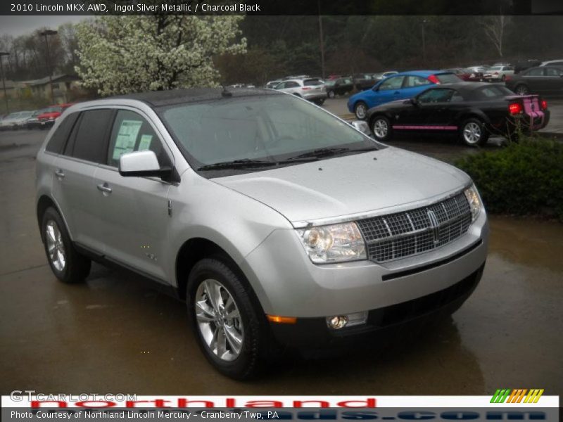 Ingot Silver Metallic / Charcoal Black 2010 Lincoln MKX AWD