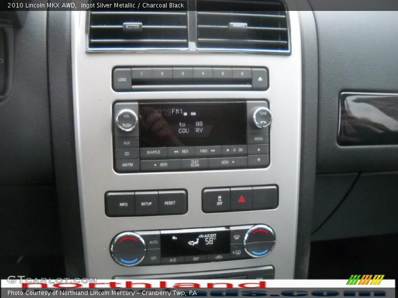 Ingot Silver Metallic / Charcoal Black 2010 Lincoln MKX AWD
