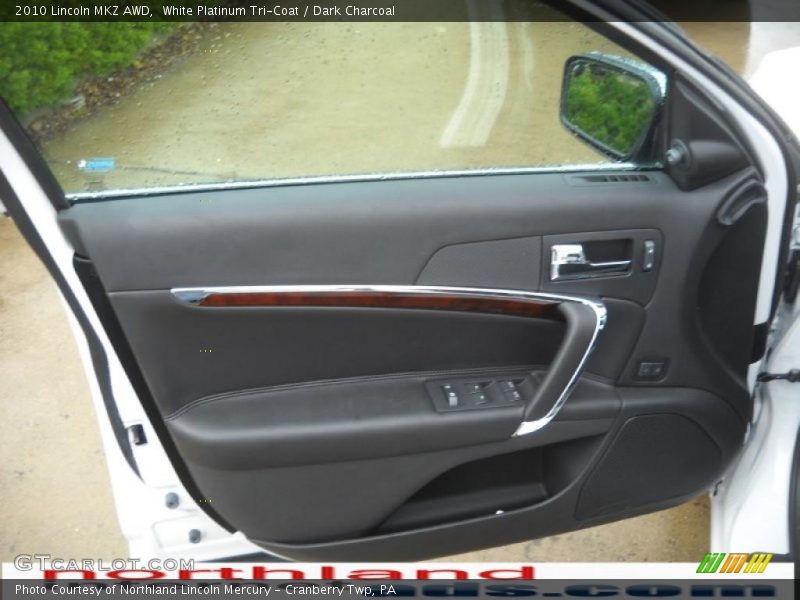 White Platinum Tri-Coat / Dark Charcoal 2010 Lincoln MKZ AWD