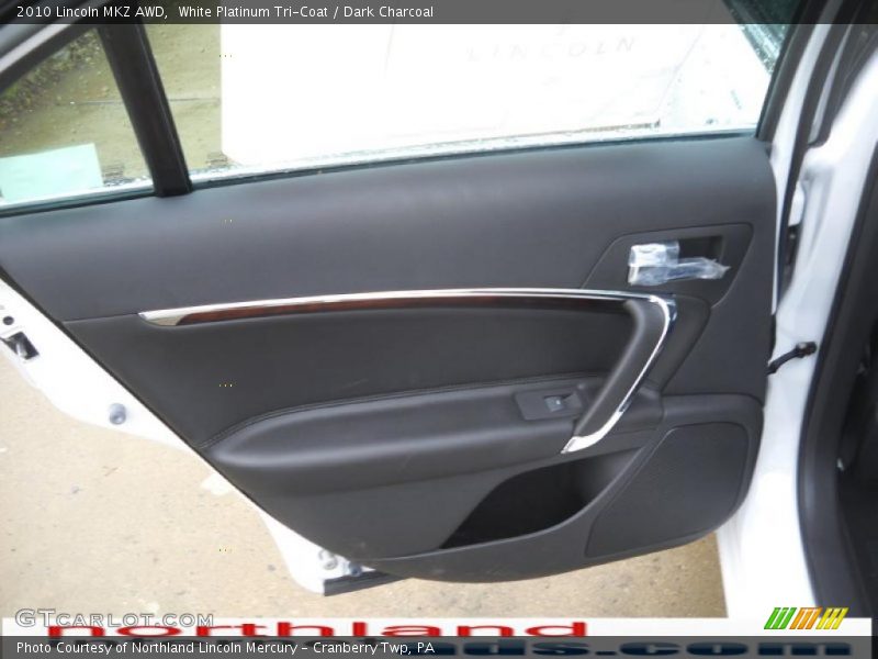 White Platinum Tri-Coat / Dark Charcoal 2010 Lincoln MKZ AWD