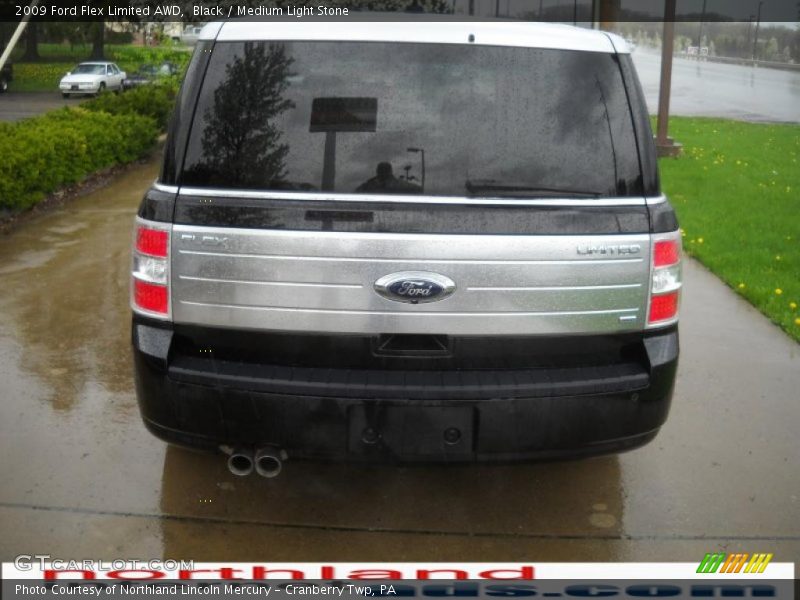 Black / Medium Light Stone 2009 Ford Flex Limited AWD