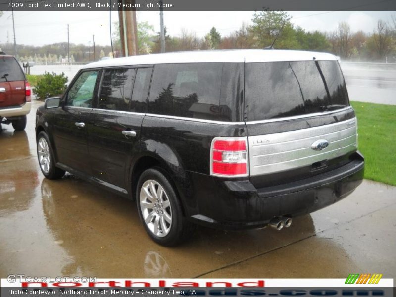 Black / Medium Light Stone 2009 Ford Flex Limited AWD