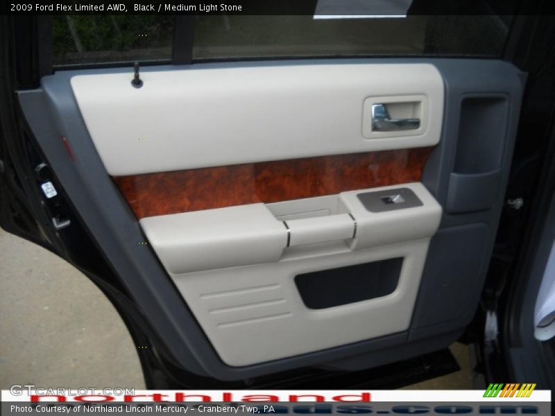 Black / Medium Light Stone 2009 Ford Flex Limited AWD