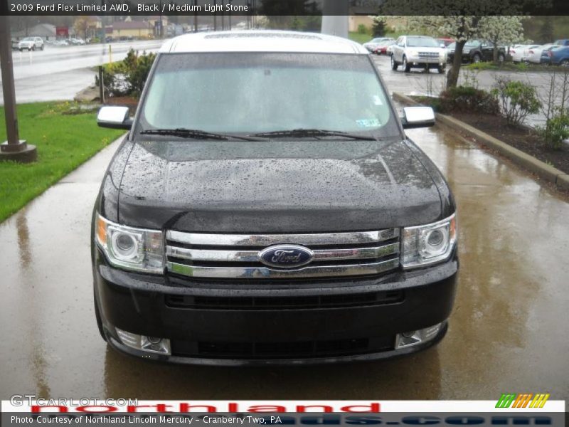 Black / Medium Light Stone 2009 Ford Flex Limited AWD
