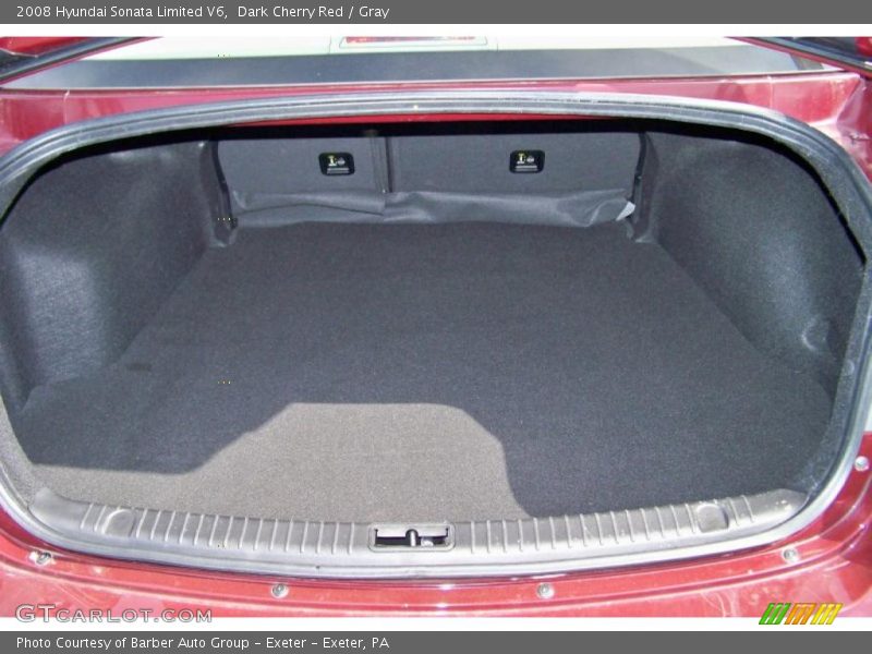 Dark Cherry Red / Gray 2008 Hyundai Sonata Limited V6
