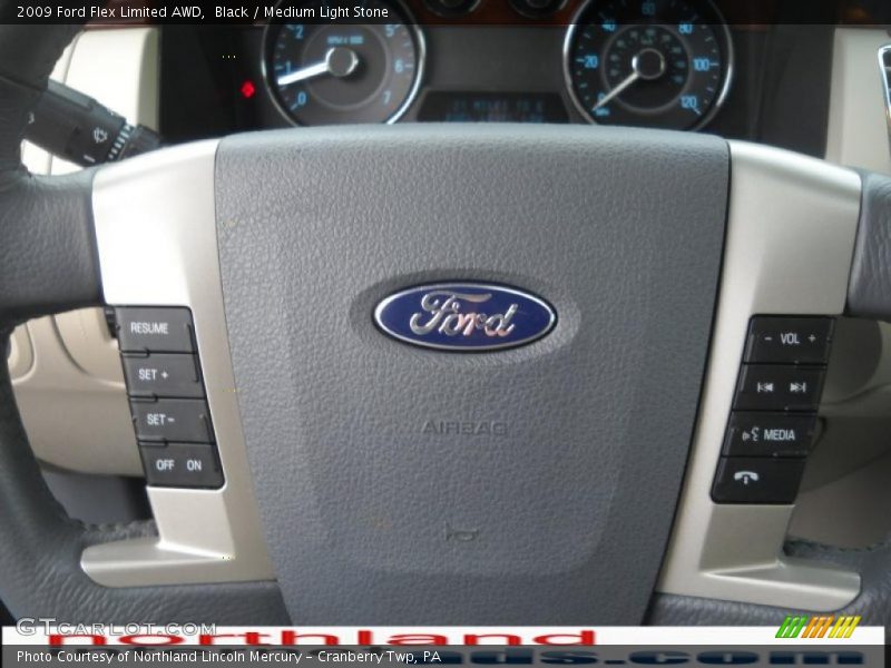 Black / Medium Light Stone 2009 Ford Flex Limited AWD