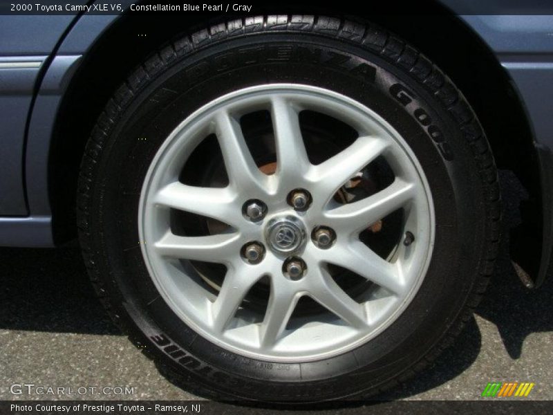 Constellation Blue Pearl / Gray 2000 Toyota Camry XLE V6
