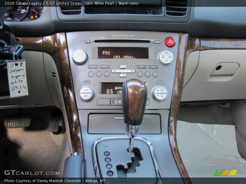 Satin White Pearl / Warm Ivory 2008 Subaru Legacy 2.5 GT Limited Sedan