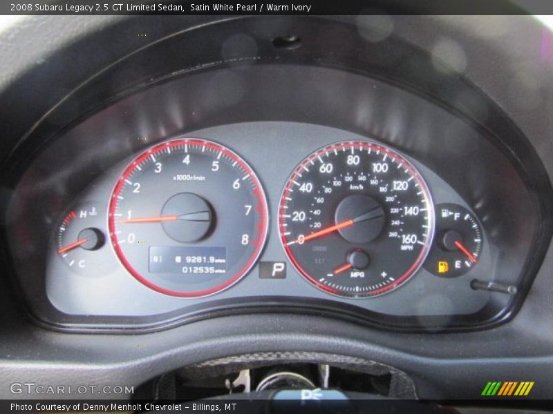 Satin White Pearl / Warm Ivory 2008 Subaru Legacy 2.5 GT Limited Sedan