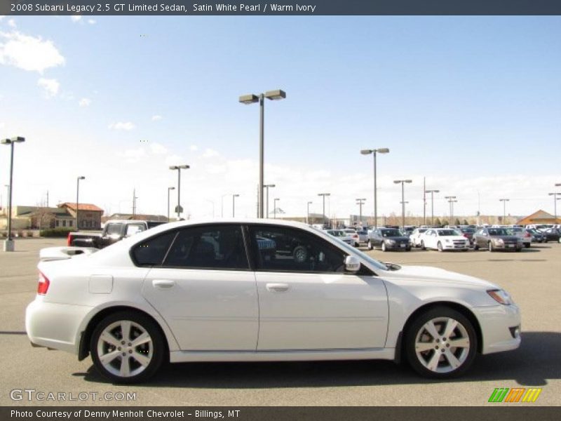 Satin White Pearl / Warm Ivory 2008 Subaru Legacy 2.5 GT Limited Sedan