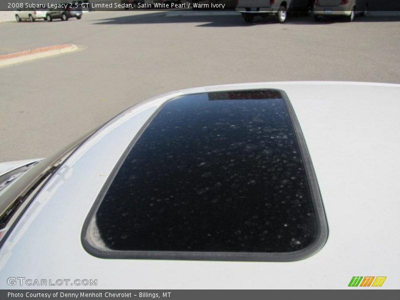 Satin White Pearl / Warm Ivory 2008 Subaru Legacy 2.5 GT Limited Sedan