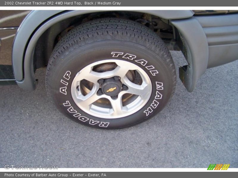 Black / Medium Gray 2002 Chevrolet Tracker ZR2 4WD Hard Top