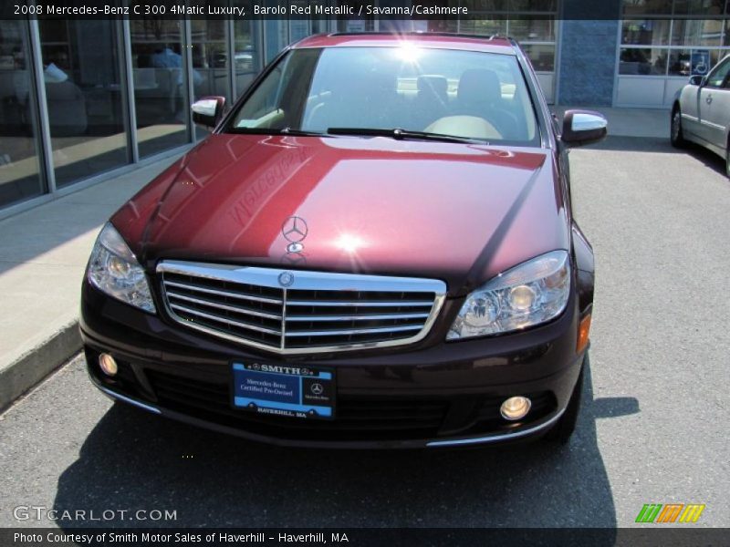 Barolo Red Metallic / Savanna/Cashmere 2008 Mercedes-Benz C 300 4Matic Luxury