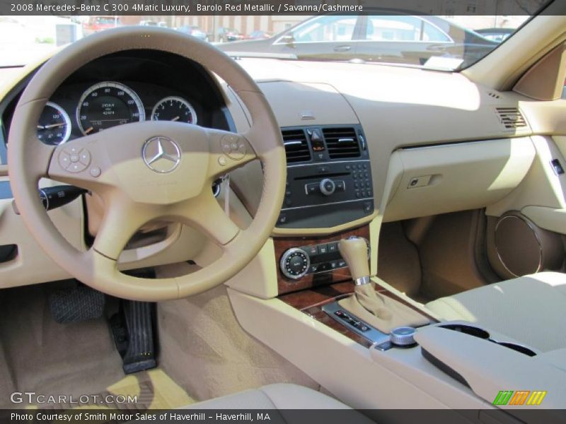 Barolo Red Metallic / Savanna/Cashmere 2008 Mercedes-Benz C 300 4Matic Luxury