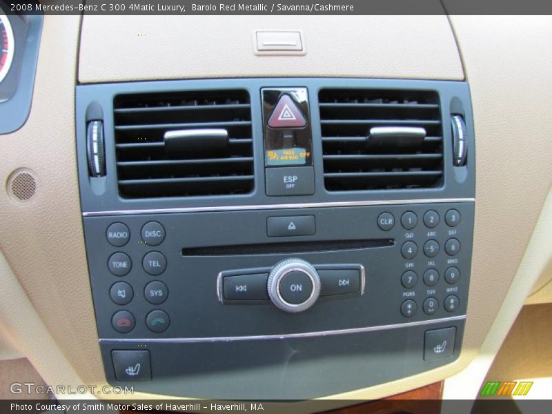Barolo Red Metallic / Savanna/Cashmere 2008 Mercedes-Benz C 300 4Matic Luxury