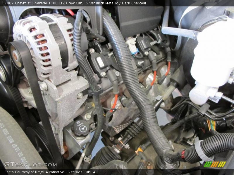 Silver Birch Metallic / Dark Charcoal 2007 Chevrolet Silverado 1500 LTZ Crew Cab