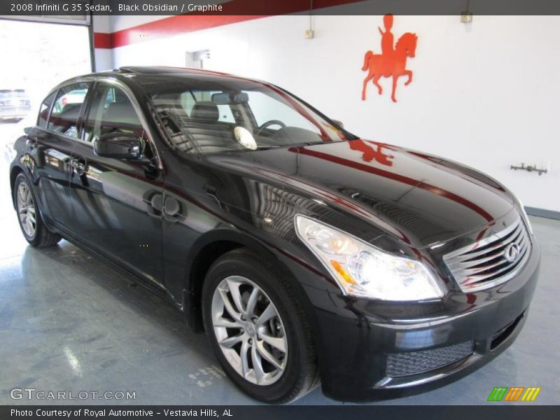 Black Obsidian / Graphite 2008 Infiniti G 35 Sedan