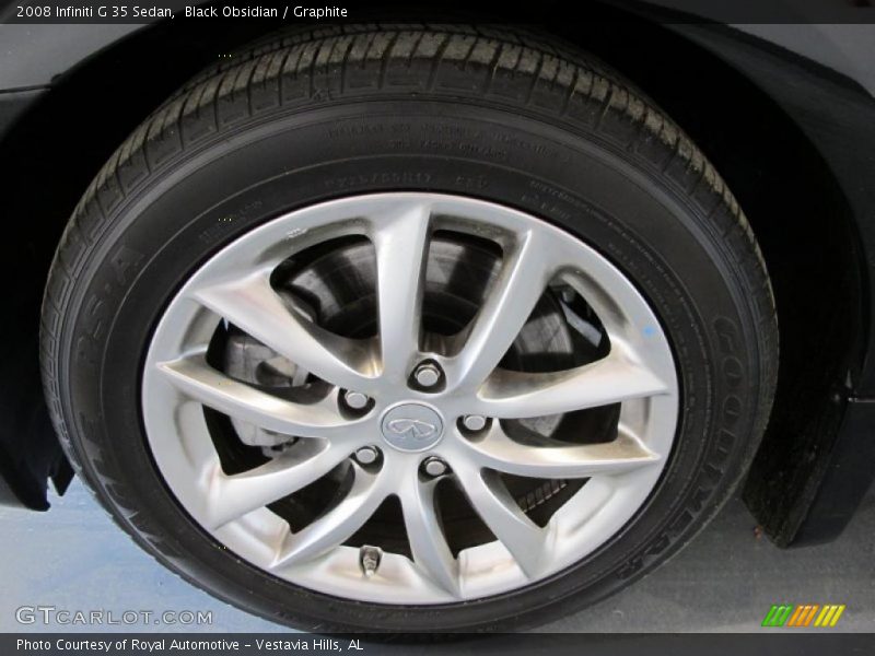 Black Obsidian / Graphite 2008 Infiniti G 35 Sedan