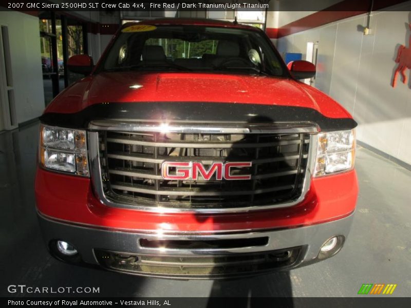 Fire Red / Dark Titanium/Light Titanium 2007 GMC Sierra 2500HD SLT Crew Cab 4x4