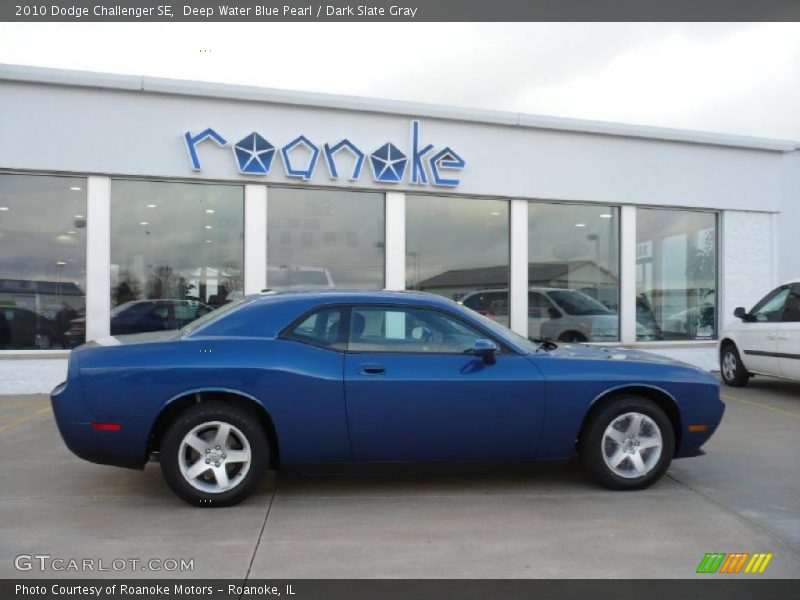Deep Water Blue Pearl / Dark Slate Gray 2010 Dodge Challenger SE