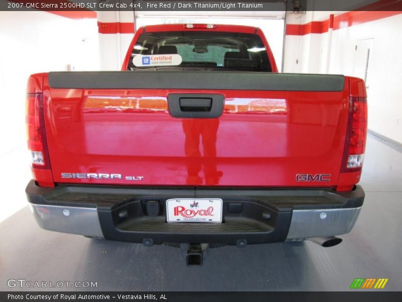 Fire Red / Dark Titanium/Light Titanium 2007 GMC Sierra 2500HD SLT Crew Cab 4x4