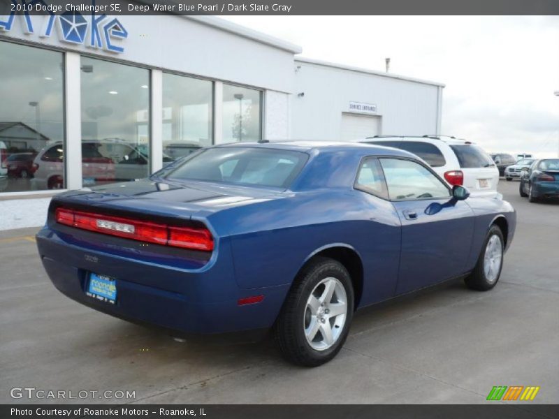 Deep Water Blue Pearl / Dark Slate Gray 2010 Dodge Challenger SE