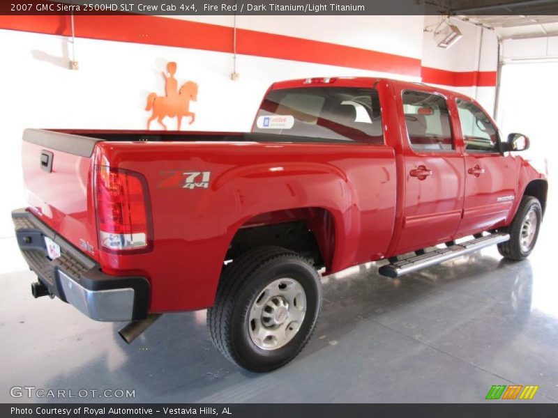 Fire Red / Dark Titanium/Light Titanium 2007 GMC Sierra 2500HD SLT Crew Cab 4x4