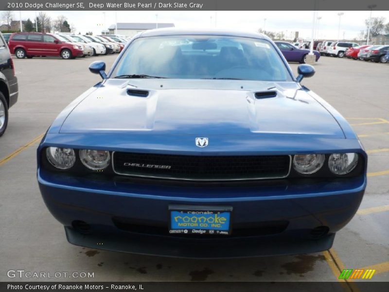 Deep Water Blue Pearl / Dark Slate Gray 2010 Dodge Challenger SE