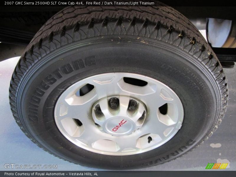 Fire Red / Dark Titanium/Light Titanium 2007 GMC Sierra 2500HD SLT Crew Cab 4x4
