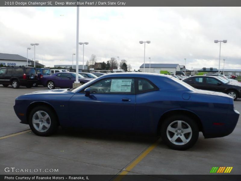 Deep Water Blue Pearl / Dark Slate Gray 2010 Dodge Challenger SE