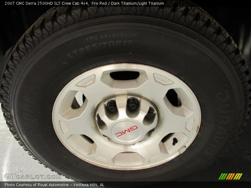 Fire Red / Dark Titanium/Light Titanium 2007 GMC Sierra 2500HD SLT Crew Cab 4x4