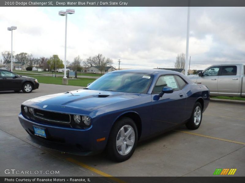 Deep Water Blue Pearl / Dark Slate Gray 2010 Dodge Challenger SE