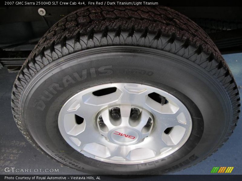 Fire Red / Dark Titanium/Light Titanium 2007 GMC Sierra 2500HD SLT Crew Cab 4x4