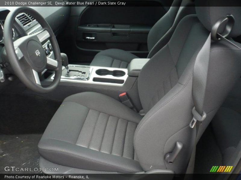 Deep Water Blue Pearl / Dark Slate Gray 2010 Dodge Challenger SE