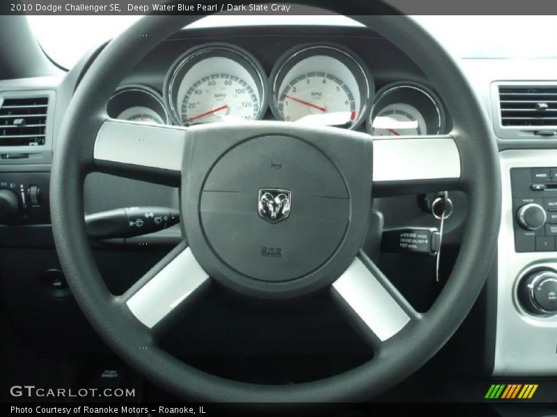 Deep Water Blue Pearl / Dark Slate Gray 2010 Dodge Challenger SE