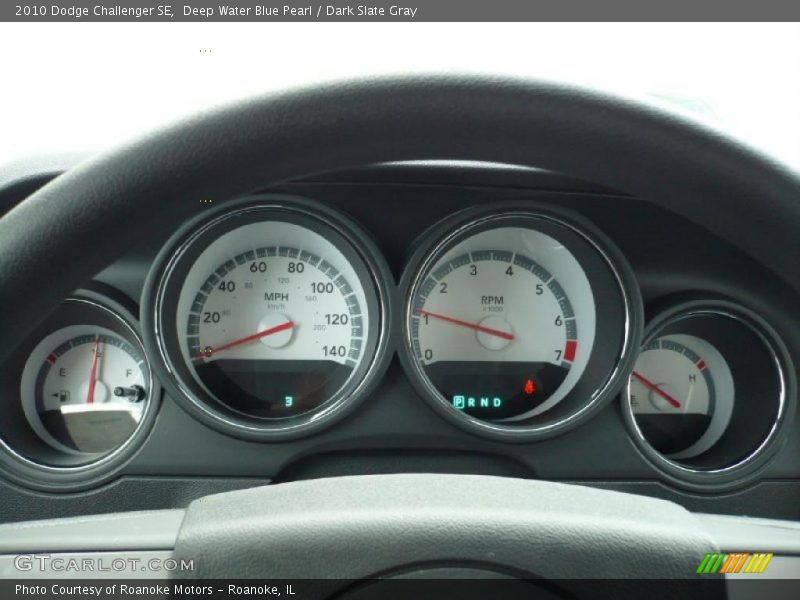 Deep Water Blue Pearl / Dark Slate Gray 2010 Dodge Challenger SE