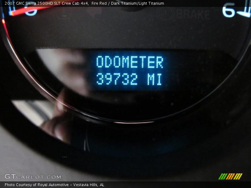 Fire Red / Dark Titanium/Light Titanium 2007 GMC Sierra 2500HD SLT Crew Cab 4x4