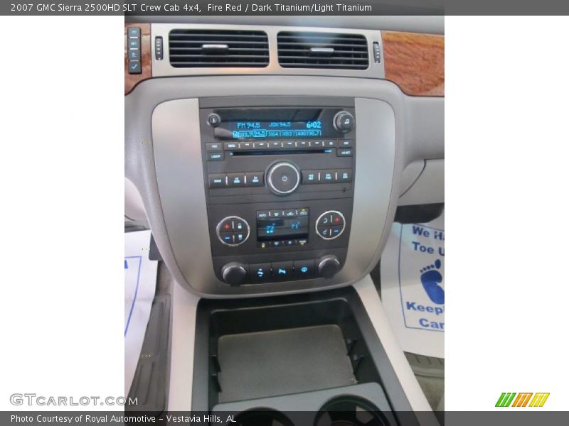 Fire Red / Dark Titanium/Light Titanium 2007 GMC Sierra 2500HD SLT Crew Cab 4x4