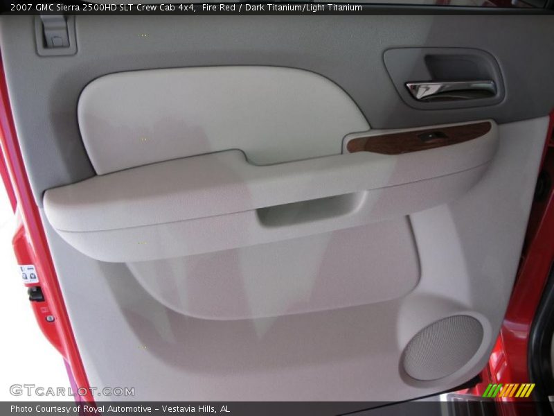 Fire Red / Dark Titanium/Light Titanium 2007 GMC Sierra 2500HD SLT Crew Cab 4x4