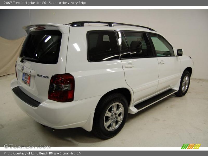 Super White / Ivory Beige 2007 Toyota Highlander V6