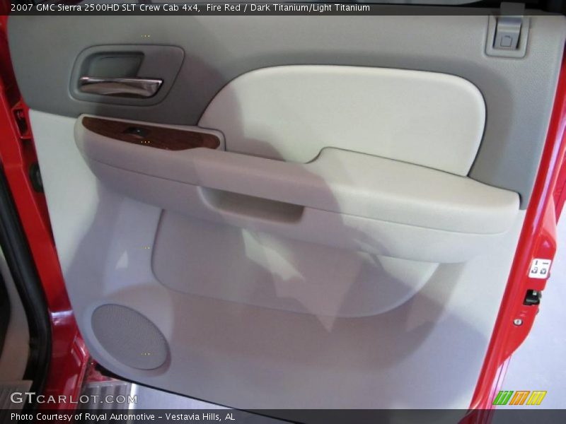 Fire Red / Dark Titanium/Light Titanium 2007 GMC Sierra 2500HD SLT Crew Cab 4x4