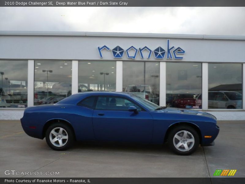 Deep Water Blue Pearl / Dark Slate Gray 2010 Dodge Challenger SE