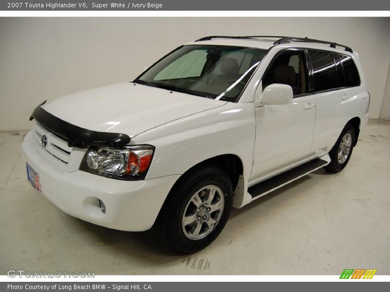 Super White / Ivory Beige 2007 Toyota Highlander V6