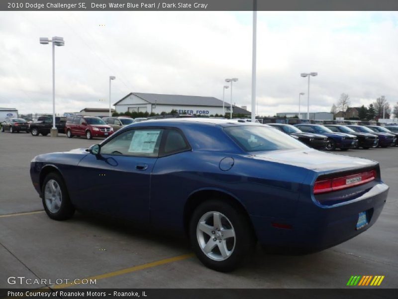 Deep Water Blue Pearl / Dark Slate Gray 2010 Dodge Challenger SE