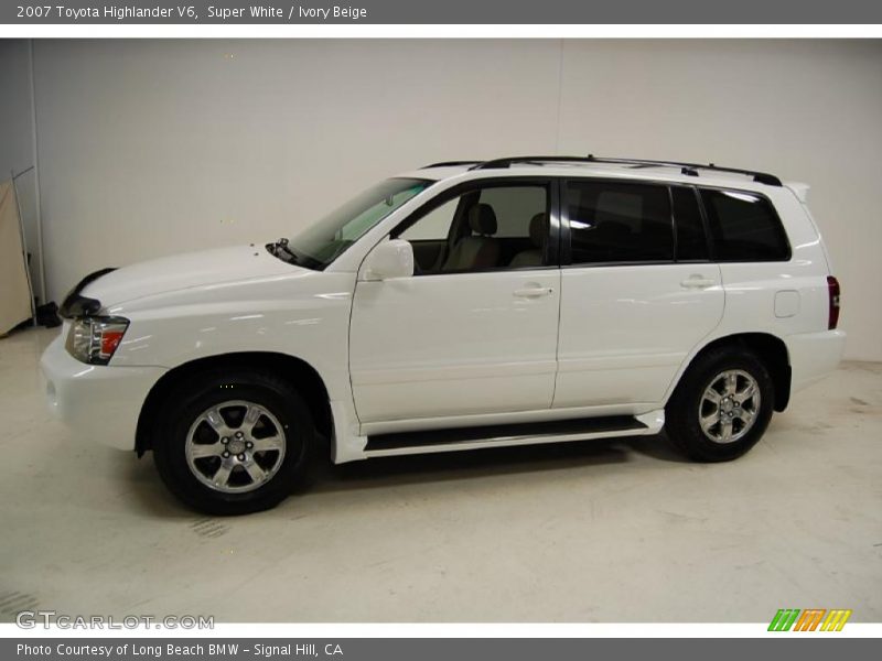 Super White / Ivory Beige 2007 Toyota Highlander V6