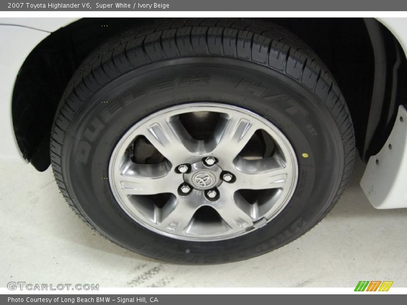 Super White / Ivory Beige 2007 Toyota Highlander V6
