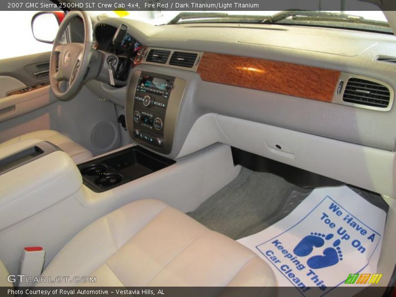 Fire Red / Dark Titanium/Light Titanium 2007 GMC Sierra 2500HD SLT Crew Cab 4x4