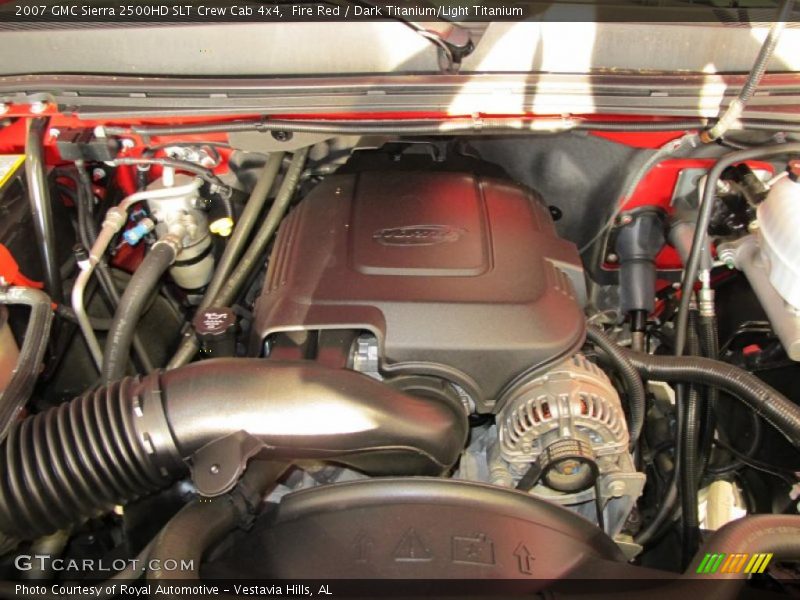 Fire Red / Dark Titanium/Light Titanium 2007 GMC Sierra 2500HD SLT Crew Cab 4x4